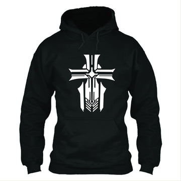 Azur Lane Cosplay KMS Logotipo Sudadera Estampada con Capucha de Color Negro para Adultos Unisex